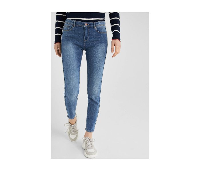 Springfield SS19 Fancy Double Shaded Denim Jeans EU 36 For Women - Blue - Zoom Image 4