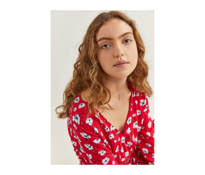 Springfield SS20 Floral Jumpsuit EU 38 For Women  - Red - Zoom Image 3