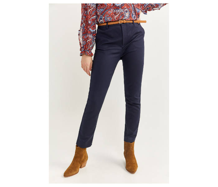 Springfield SS20 Plain Trouser Pant EU 40 For Women - Navy Blue - Zoom Image 2