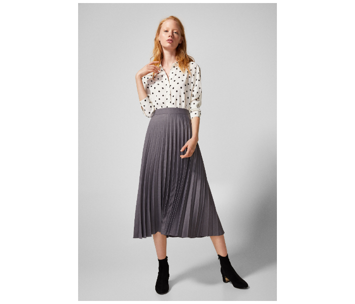 Springfield AW18 Midi Skirt EU 36 For Women - Dark Grey - Zoom Image 3