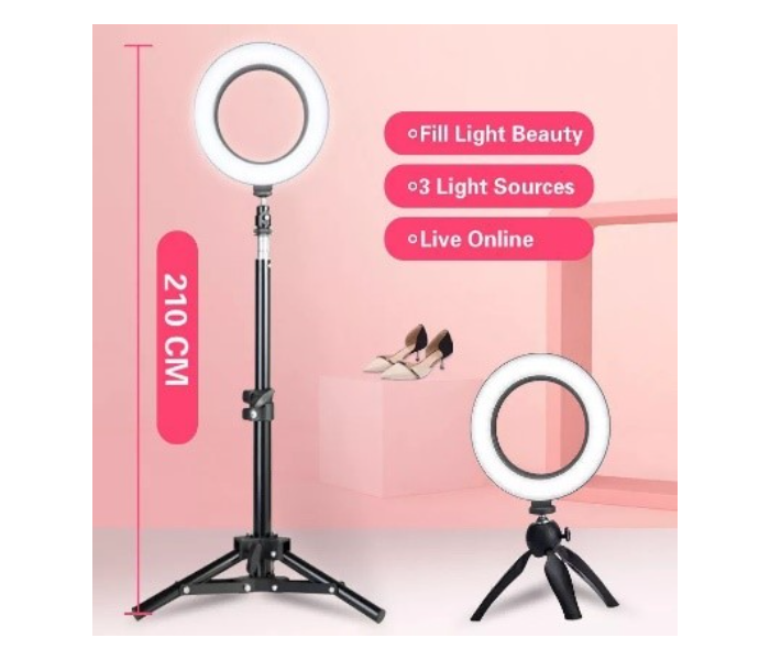 Selfie Ring Light 10 inch LED - White  - Zoom Image