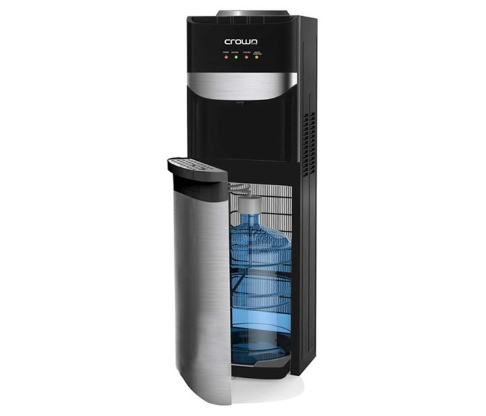 Crownline WD194 20L Top and Bottom Loading Water Dispenser -  Black and Silver - Zoom Image 2