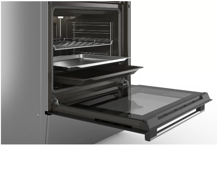 Bosch HGB320E50M 60 Cm Series 4 Free-Standing Gas Cooker - Stainless Steel and Black - Zoom Image 4