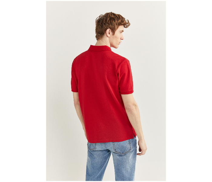 Springfield SS20 Basic Polo T Shirt Large - Dark Red - Zoom Image 3