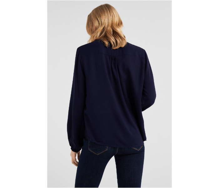 Springfield SS19 Long Sleeve Plain Blouse EU 38 For Women - Navy - Zoom Image 3