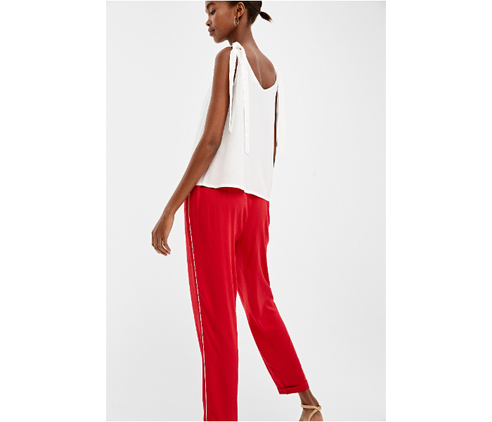 Springfield AW19 Cotton Plain Pant EU 42 For Women - Red - Zoom Image 4