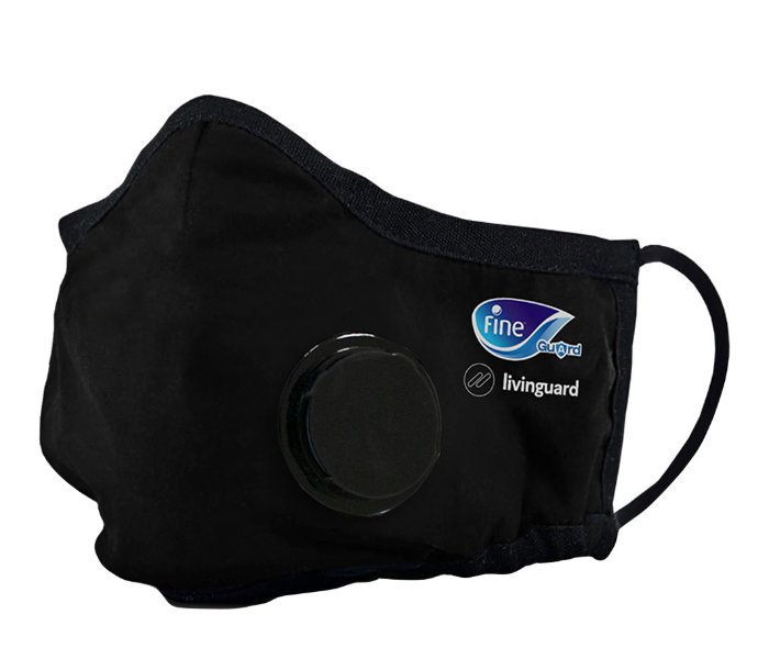 Fine Guard N95 Large Face Mask With Livinguard Technology - Black - Zoom Image 1