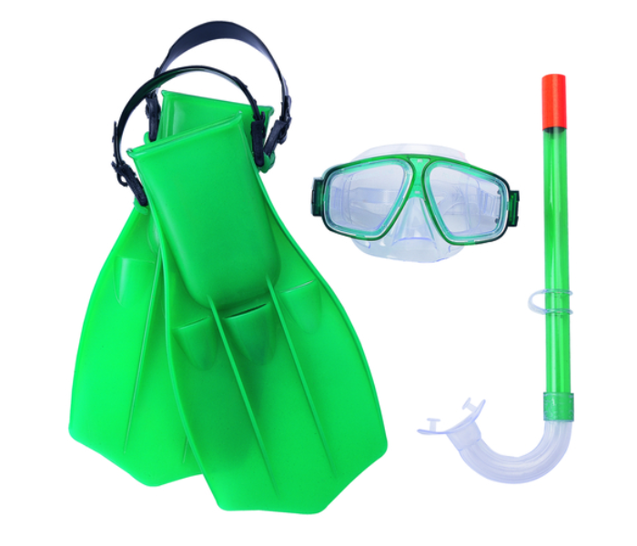 Bestway 25009 Hydro Pro 4 Piece Aviator Style Dive Set - Green - Zoom Image 1