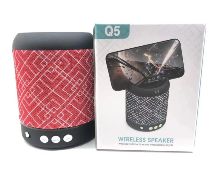 T and G Q-5 Portable Rechargable Wireless Speaker - Black - Zoom Image