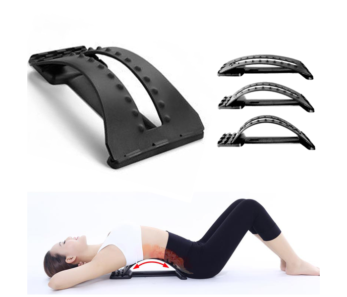 Jongo Magic Back Support Multi Level Back Stretching Device - Black - Zoom Image 1