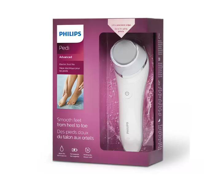 Philips BCR430-00 Pedi Advanced Electric Foot File - White - Zoom Image 4