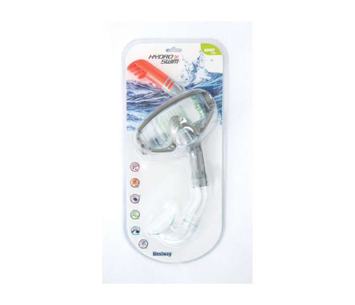 Bestway 24020 Snorkelite Mask and Snorkel - Grey - Zoom Image 2