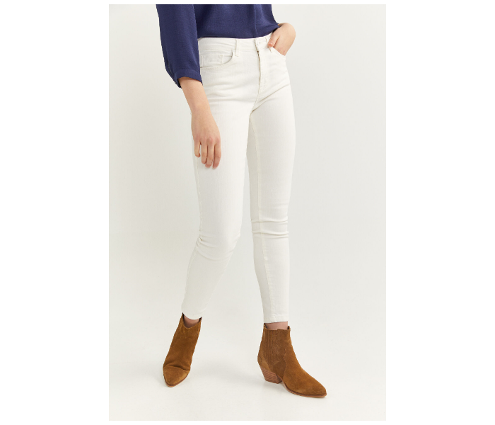 Springfield SS20 Plain Trouser EU 42 For Women - White - Zoom Image 2