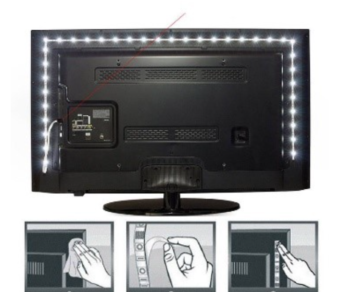 Wink TV Backside 2 Meter Bluetooth LED Strip  - Zoom Image