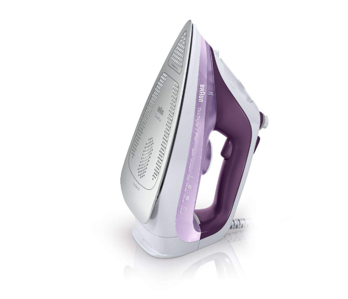 Braun SI 7066 Anti Scratch Eloxal Soleplated Steam Iron - White and Purple  - Zoom Image 2