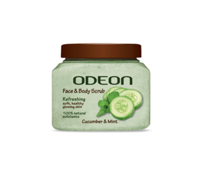 Odeon 500ml Face And Body Scrub Enriched with Cucumber And Mint - Zoom Image