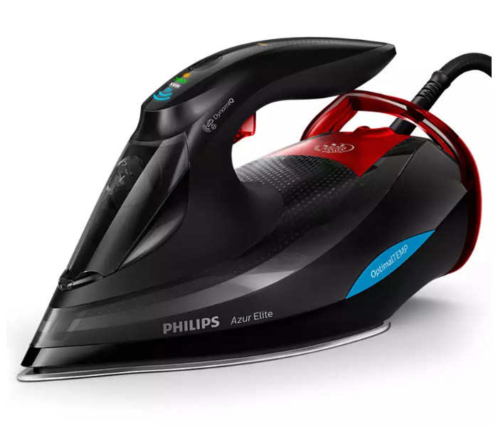 Philips GC5037/86 3000 Watts Azur Elite Steam Iron - Black and Red - Zoom Image 1