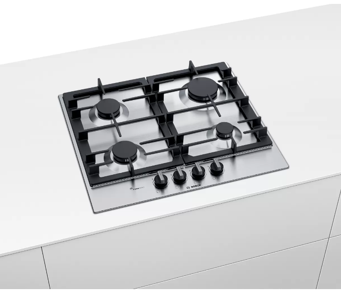 Bosch PCP6A5B90M 60 Cm Series 6 Gas Hob - Stainless Steel - Zoom Image 4