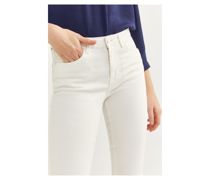 Springfield SS20 Plain Trouser EU 40 For Women - White - Zoom Image 4