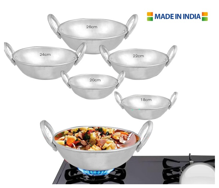 Olympia OE-1413-OLD 5 pcs Multipurpose Aluminium Balti Dish - Zoom Image 2