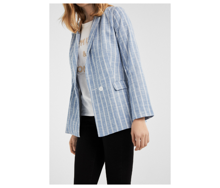 Springfield SS19 Striped Kimonos Large For Women - Light Blue - Zoom Image 1