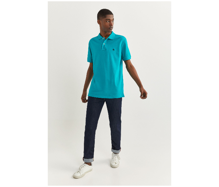 Springfield SS20 Basic Polo Shirts Extra Large - Light Teal - Zoom Image 3