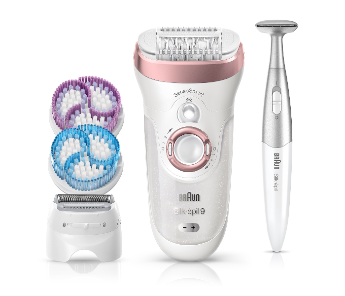 Braun SES9890 Wet and Dry Epilator with 13 Extras - White and Beige - Zoom Image 2