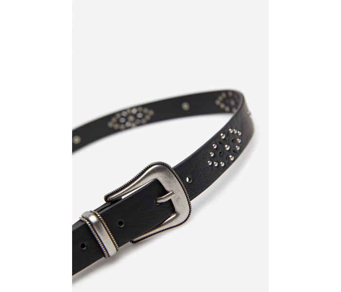 Springfield AW19 Belt 85 For Women - Black and Silver - Zoom Image 2