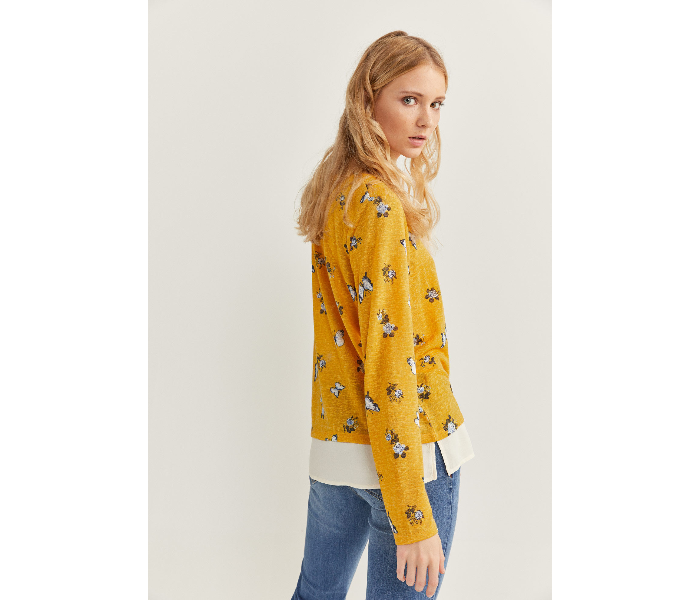 Springfield SS20 Butterfly Printed Long Sleeve T-Shirt Medium For Women - Yellow - Zoom Image 2