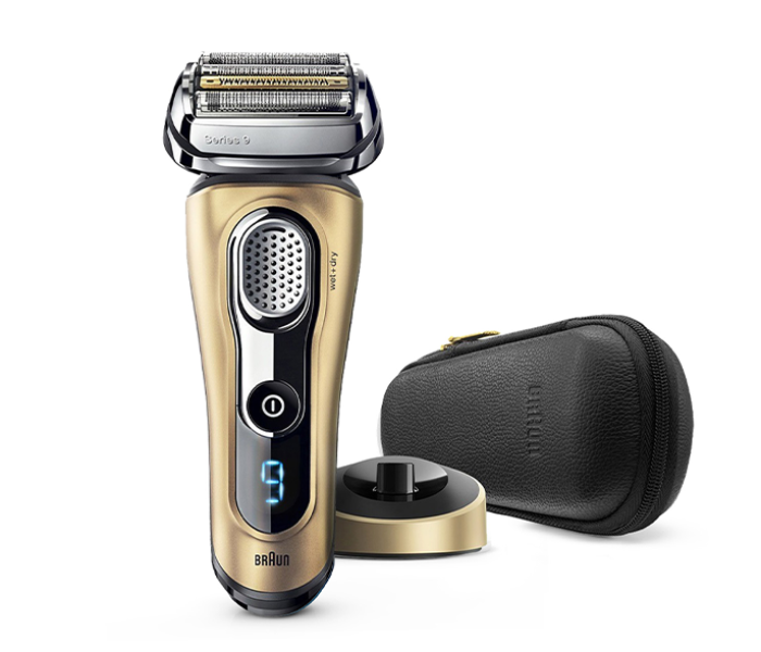 Braun 9399S Wet and Dry Shaver with Travel Case - Gold - Zoom Image 1