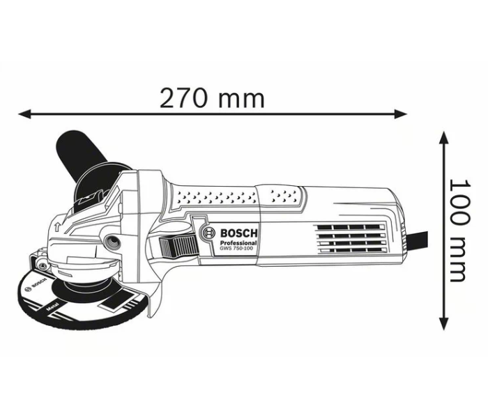 Bosch SAG GWS 750-115 MM Angle Grinder - Zoom Image 4