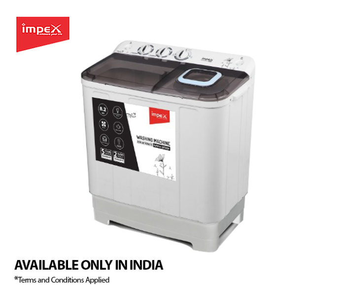 Impex IWMKW102S 10Kg Semi Automatic Washing Machine - Black and White(Delivery Available Only In India) - Zoom Image 2