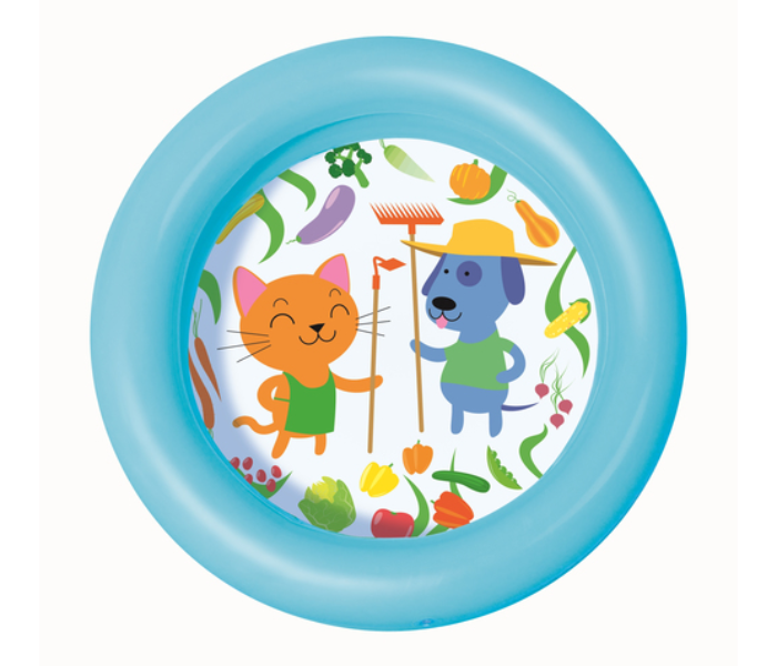 Bestway 51061 Round 2 Ring Kiddie Pool - Blue - Zoom Image 1