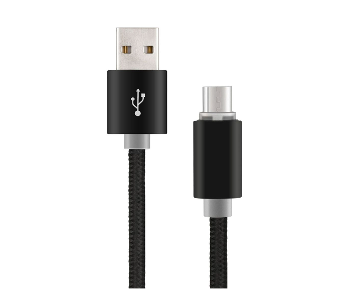 Xcell XLCB100M 1.2 Meter Micro USB Charging Cable - Black - Zoom Image 1