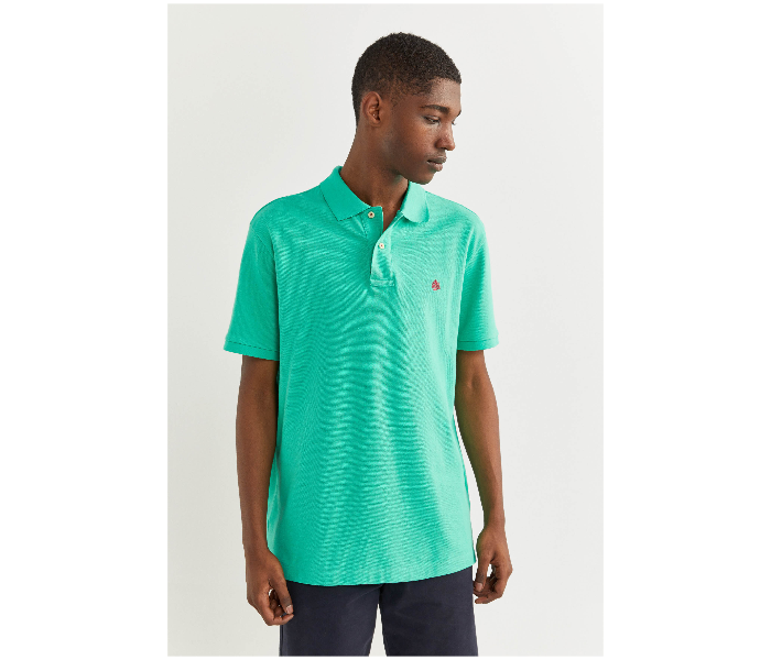 Springfield SS20 Basic Polo T Shirt Large - Green - Zoom Image 1