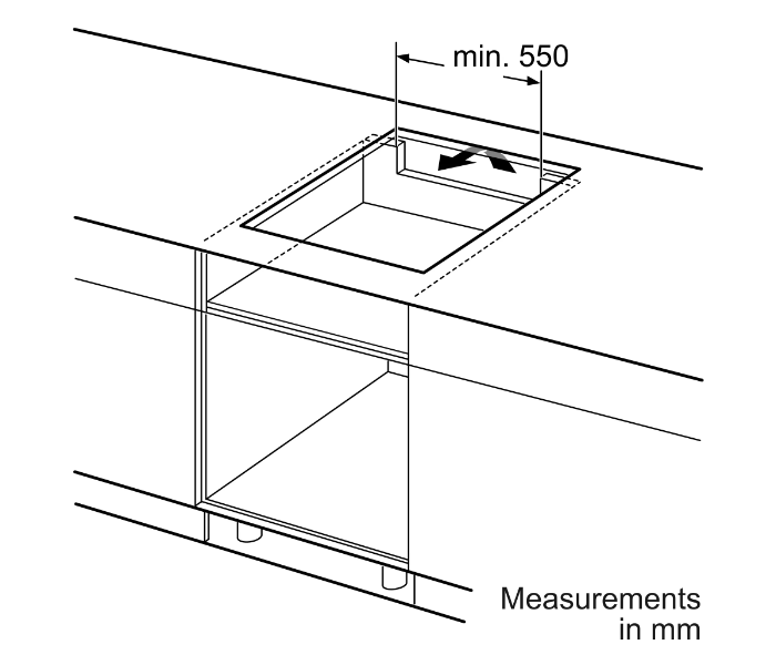 Bosch PUE611BB1E 60 Cm Series 4 Induction Hob - Black - Zoom Image 4