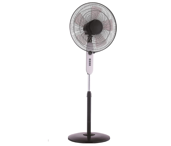 Impex PF 7502 16inch Pedestal Fan - Black and White - Zoom Image