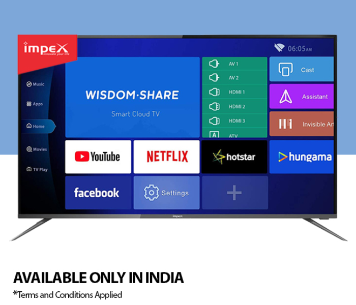 Impex 55 inches 4K Smart LED TV - Black(Delivery Available Only In India) - Zoom Image 5