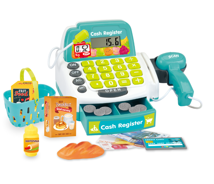 Basmah Cash Register Set Toy - Light Blue - Zoom Image 2