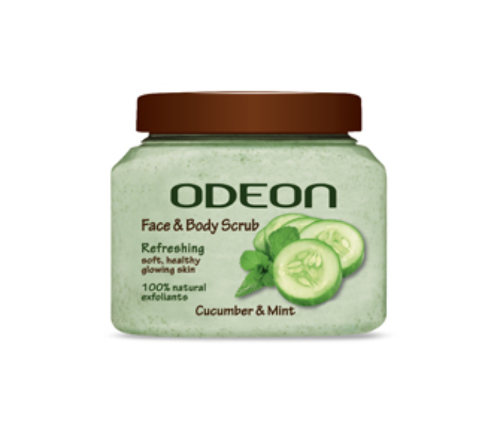 Odeon 300ml Face And Body Scrub Enriched with Cucumber And Mint - Zoom Image