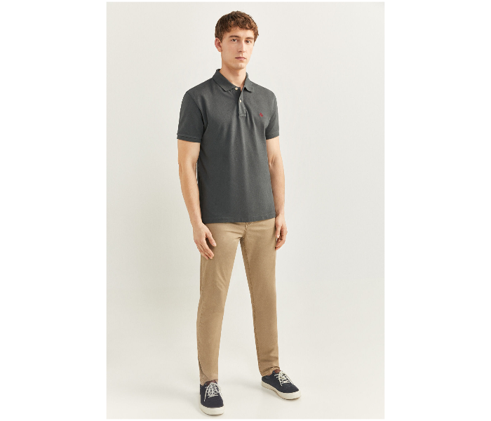 Springfield SS20 Basic Polo T Shirt Small - Ash Grey - Zoom Image 3