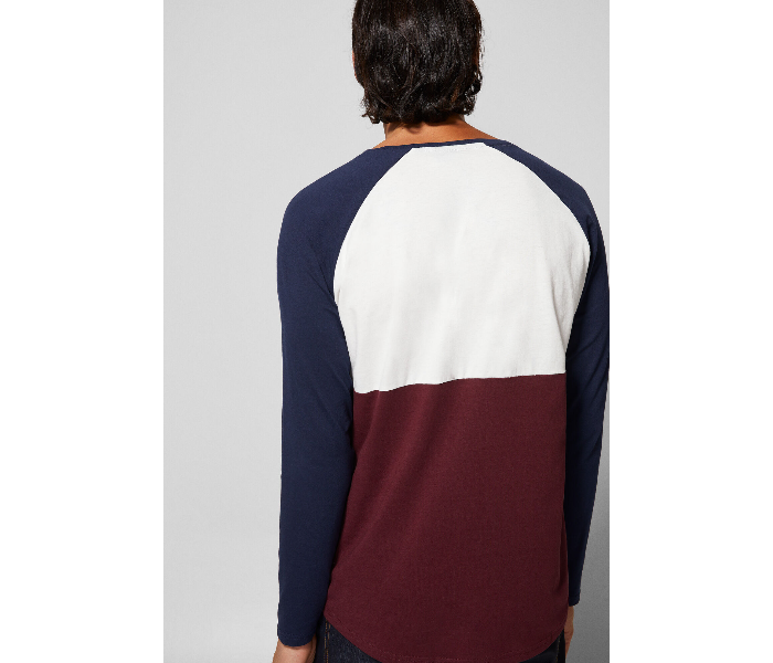 Springfield AW18 Basic Striped T-Shirt Large - Wine - Zoom Image 4