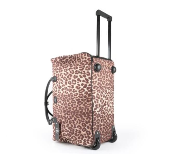 Okko 4 in 1  Cheetah Print Trolley Bag – Light Brown - Zoom Image 4