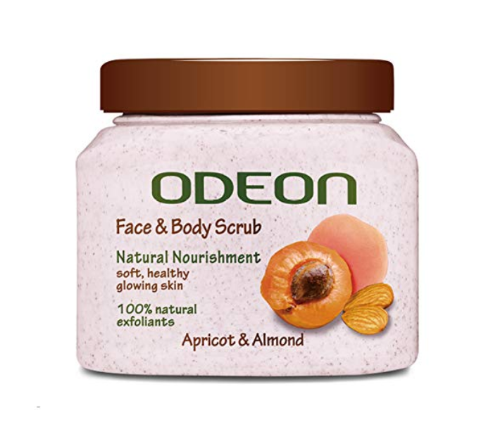 Odeon 300ml Face And Body Scrub Enriched with Apricot And Almond For Natural Nourishment - Zoom Image