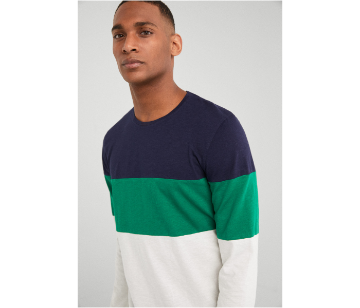 Springfield SS19 Basic Striped T-Shirt XXL - Green - Zoom Image 1