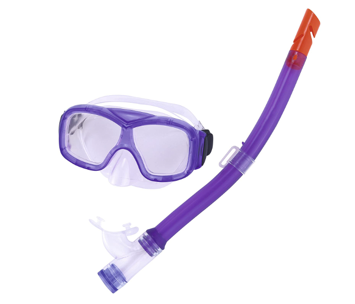 Bestway 24011 Hydro Pro Explorer Series Mask and Snorkel Set - Purple - Zoom Image 1