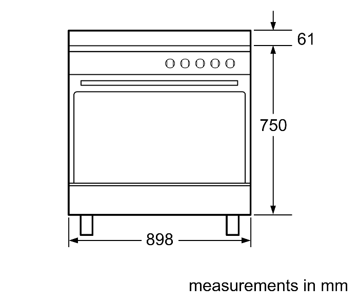 Bosch HCB738357M 90 Cm Series 8 Electric Range Cooker - Stainless Steel and Black - Zoom Image 3