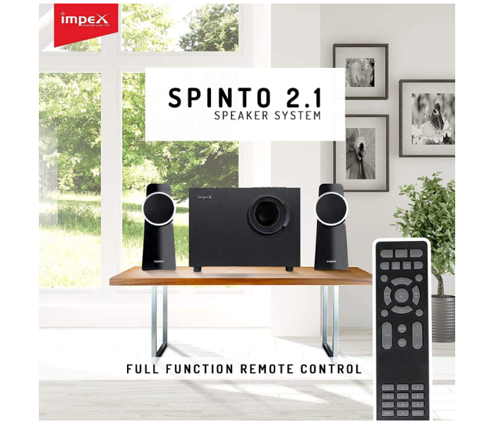 Impex HT2104 2.1 Ch Multimedia Speaker System - Black - Zoom Image 5