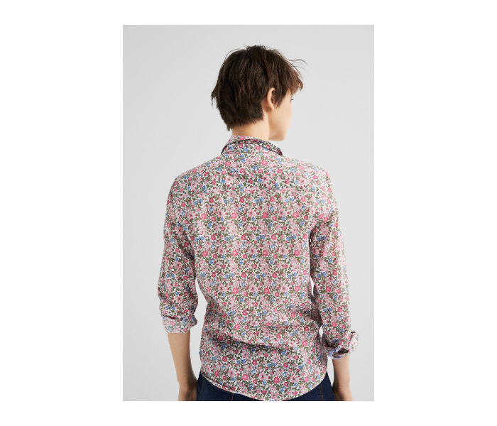 Springfield SS19 Long Sleeve Floral Blouse EU 36 For Women - Light Pink - Zoom Image 4