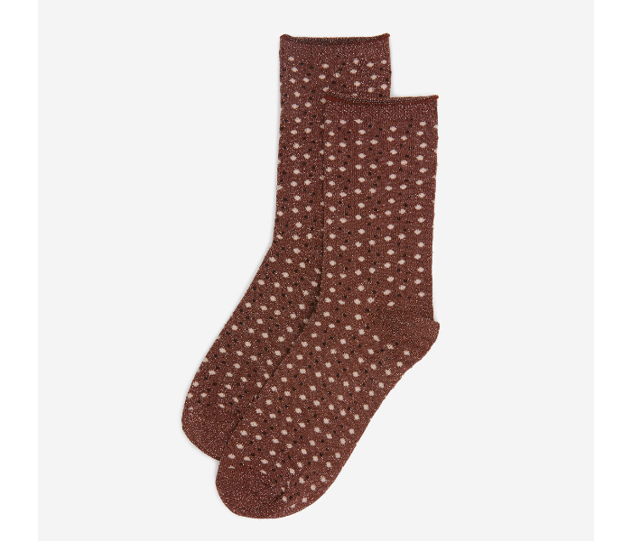 Springfield AW19 Printed Socks EU 39 For Women - Brown - Zoom Image 1